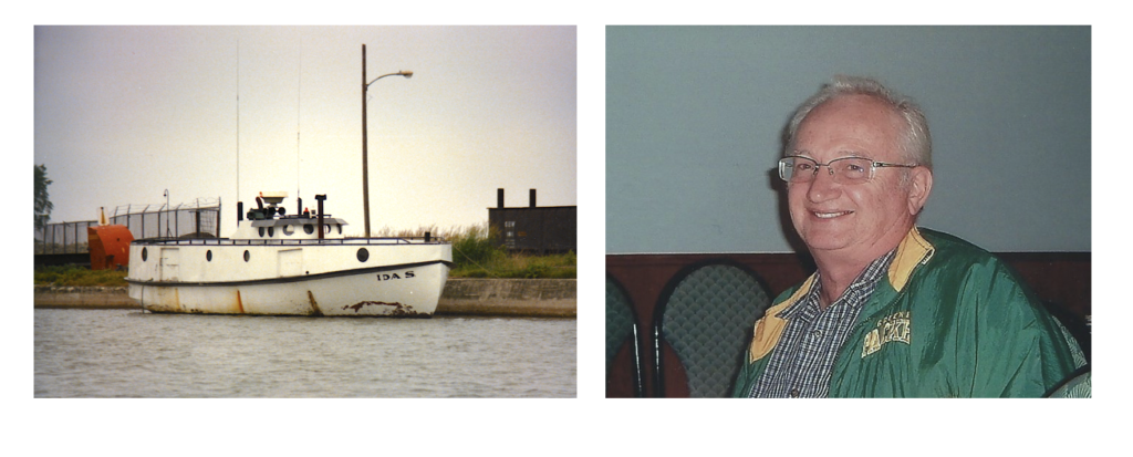 IDA S Fishing Boat and portrait of its owner, Philly Anderson