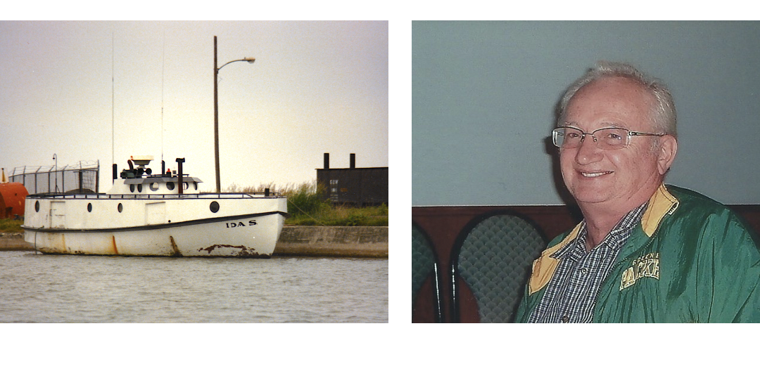 IDA S Fishing Boat and portrait of its owner, Philly Anderson